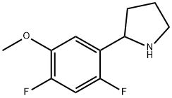 2-(2,4-difluoro-5-methoxyphenyl)pyrrolidine Structure