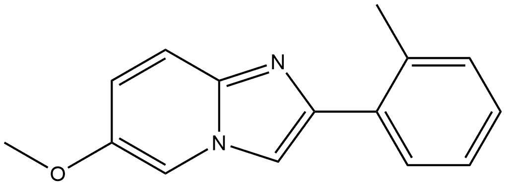 6-Methoxy-2-(o-tolyl)imidazo[1,2-a]pyridine Structure