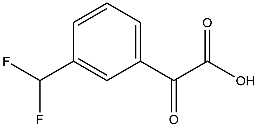 2-(3-(difluoromethyl)phenyl)-2-oxoacetic acid Structure