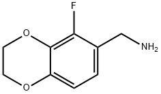 5-Fluoro-2,3-dihydro-1,4-Benzodioxin-6-methaneamine Structure