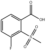 3-Fluoro-2-(methylsulphonyl)benzoic acid Structure