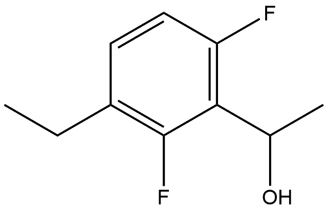 3-Ethyl-2,6-difluoro-α-methylbenzenemethanol 구조식 이미지