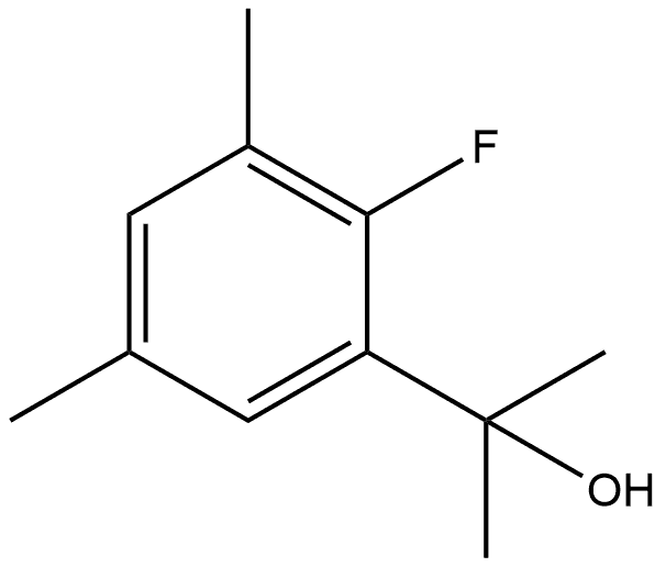 2-Fluoro-α,α,3,5-tetramethylbenzenemethanol Structure