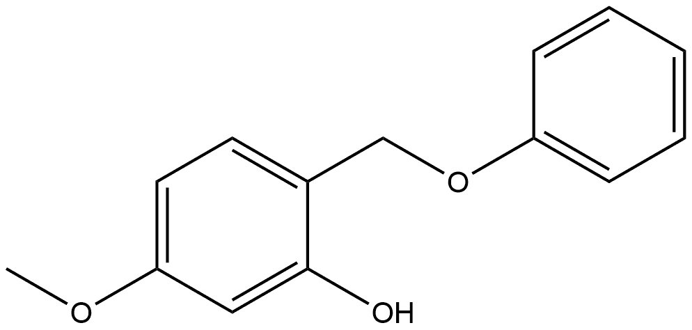 5-Methoxy-2-(phenoxymethyl)phenol Structure