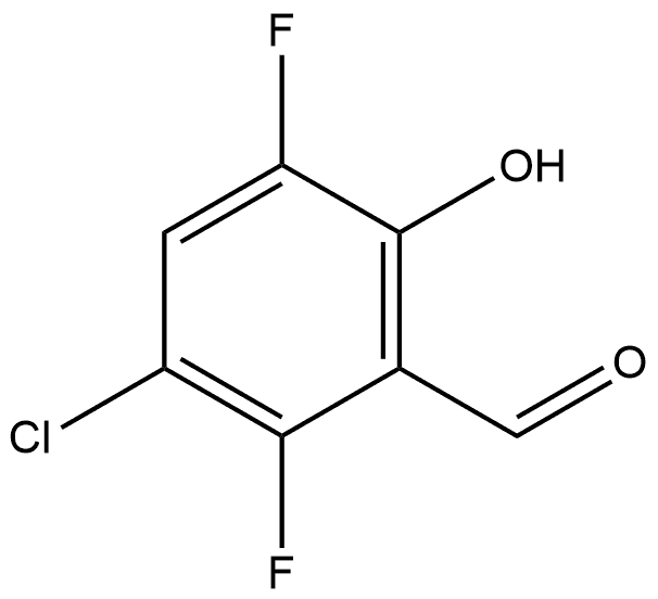 3-chloro-2,5-difluoro-6-hydroxybenzaldehyde Structure