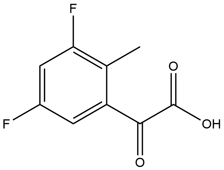 3,5-Difluoro-2-methyl-α-oxobenzeneacetic acid Structure