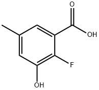 2-Fluoro-3-hydroxy-5-methylbenzoic acid Structure