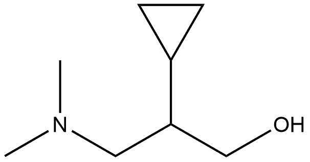 Cyclopropaneethanol, β-[(dimethylamino)methyl]- Structure