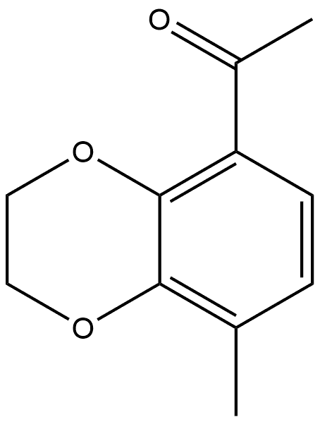 1-(2,3-Dihydro-8-methyl-1,4-benzodioxin-5-yl)ethanone Structure