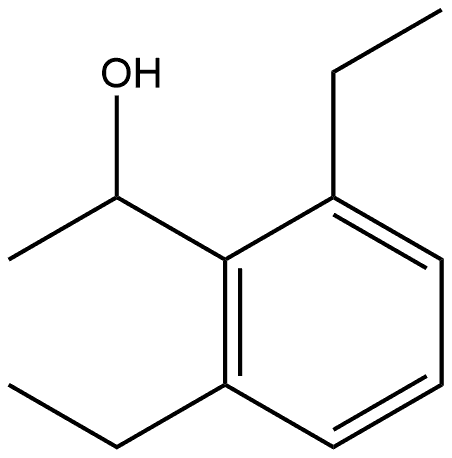 2,6-Diethyl-α-methylbenzenemethanol 구조식 이미지