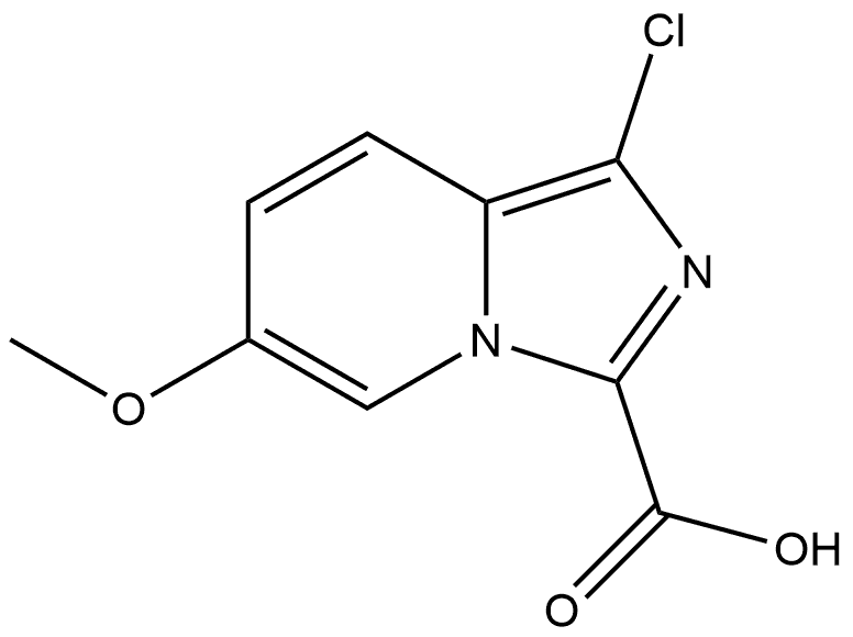 1-chloro-6-methoxyimidazo[1,5-a]pyridine-3-carboxylic acid 구조식 이미지