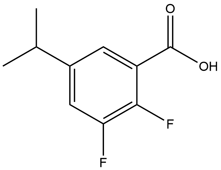 2,3-Difluoro-5-(1-methylethyl)benzoic acid Structure