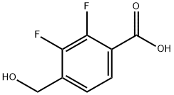 Benzoic acid, 2,3-difluoro-4-(hydroxymethyl)- 구조식 이미지