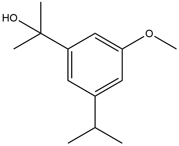 3-Methoxy-α,α-dimethyl-5-(1-methylethyl)benzenemethanol Structure