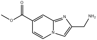 methyl 2-(aminomethyl)imidazo[1,2-a]pyridine-7-carboxylate Structure