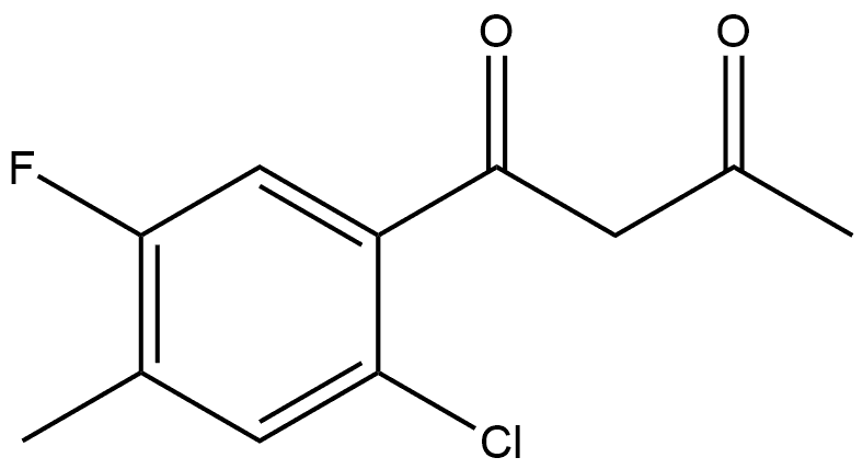 1-(2-Chloro-5-fluoro-4-methylphenyl)-1,3-butanedione Structure