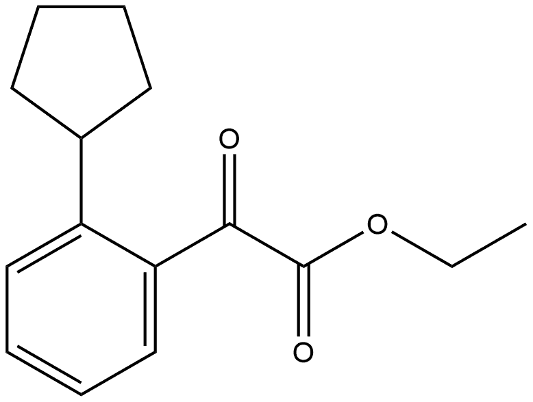 ethyl 2-(2-cyclopentylphenyl)-2-oxoacetate Structure