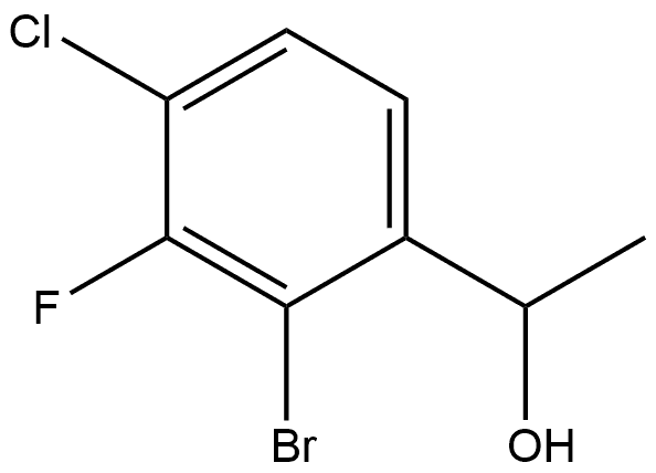 2-Bromo-4-chloro-3-fluoro-α-methylbenzenemethanol Structure