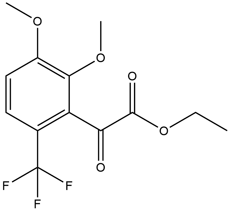 Ethyl 2,3-dimethoxy-α-oxo-6-(trifluoromethyl)benzeneacetate Structure