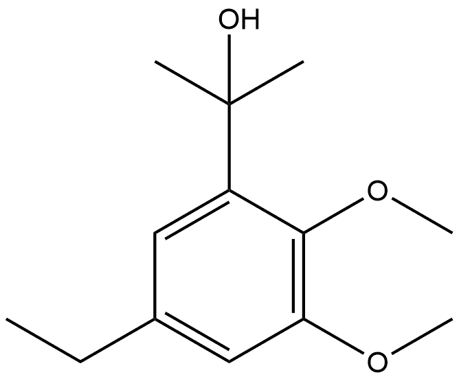 5-Ethyl-2,3-dimethoxy-α,α-dimethylbenzenemethanol Structure