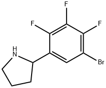 2-(5-bromo-2,3,4-trifluorophenyl)pyrrolidine Structure