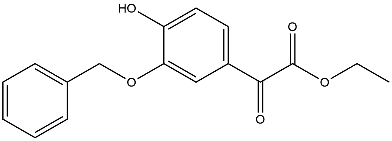 ethyl 2-(3-(benzyloxy)-4-hydroxyphenyl)-2-oxoacetate Structure