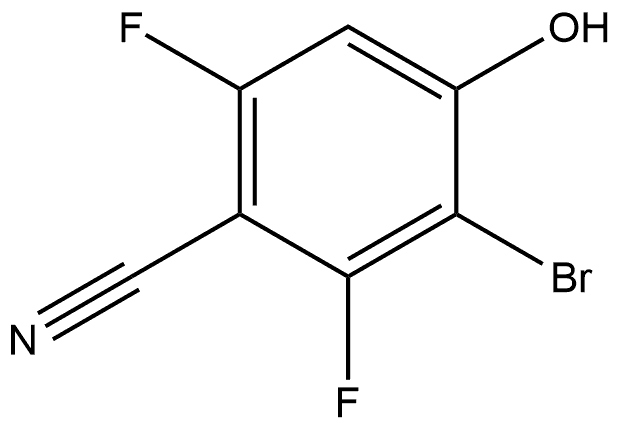 3-Bromo-2,6-difluoro-4-hydroxybenzonitrile Structure