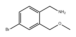 Benzenemethanamine, 4-bromo-2-(methoxymethyl)- 구조식 이미지