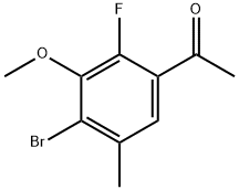 1-(4-Bromo-2-fluoro-3-methoxy-5-methylphenyl)ethan-1-one Structure