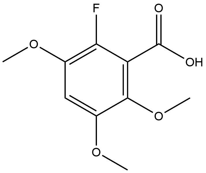 2-Fluoro-3,5,6-trimethoxybenzoic acid Structure