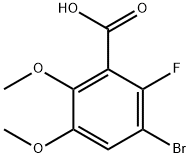 3-Bromo-2-fluoro-5,6-dimethoxybenzoic acid Structure