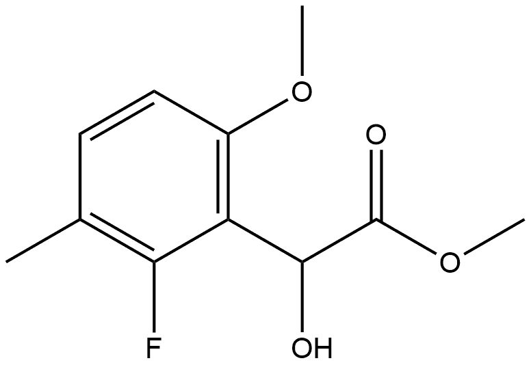 Methyl 2-fluoro-α-hydroxy-6-methoxy-3-methylbenzeneacetate Structure