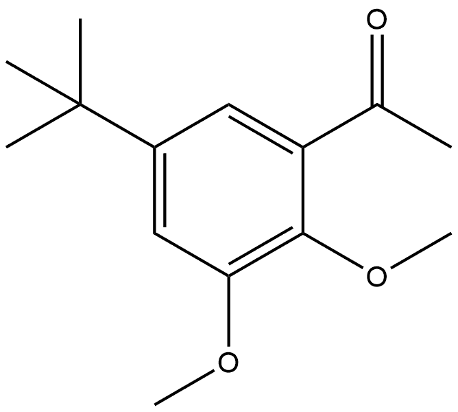 1-[5-(1,1-Dimethylethyl)-2,3-dimethoxyphenyl]ethanone Structure