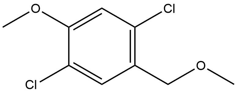 Benzene, 1,4-dichloro-2-methoxy-5-(methoxymethyl)- Structure