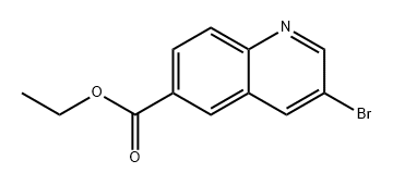 6-Quinolinecarboxylic acid, 3-bromo-, ethyl ester Structure