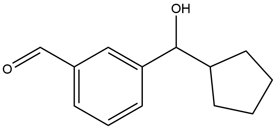 3-(Cyclopentylhydroxymethyl)benzaldehyde Structure