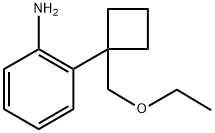 2-(1-(ethoxymethyl)cyclobutyl)aniline Structure