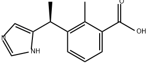 Benzoic acid, 3-[(1S)-1-(1H-imidazol-5-yl)ethyl]-2-methyl- Structure