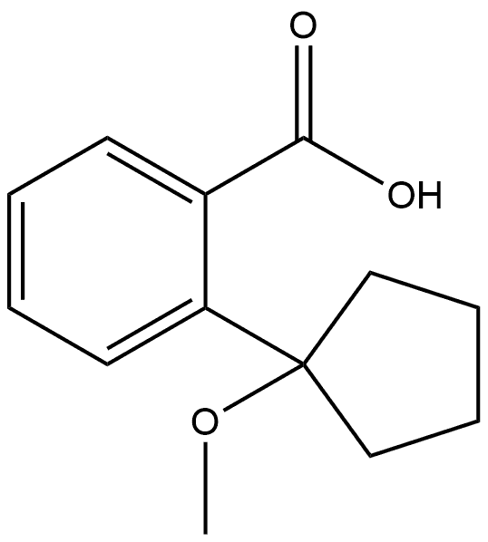 2-(1-Methoxycyclopentyl)benzoic acid Structure