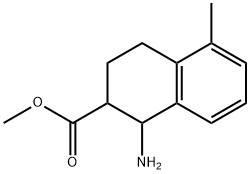 methyl 1-amino-5-methyl-1,2,3,4-tetrahydronaphthalene-2-carboxylate 구조식 이미지