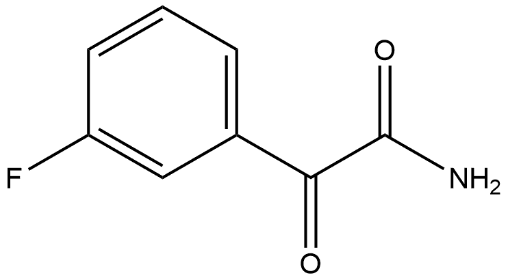 3-Fluoro-α-oxobenzeneacetamide Structure