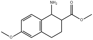 methyl 1-amino-6-methoxy-1,2,3,4-tetrahydronaphthalene-2-carboxylate Structure