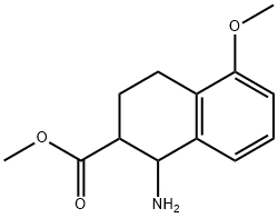 methyl 1-amino-5-methoxy-1,2,3,4-tetrahydronaphthalene-2-carboxylate 구조식 이미지