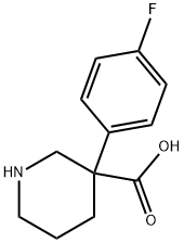 3-Piperidinecarboxylic acid, 3-(4-fluorophenyl)- Structure