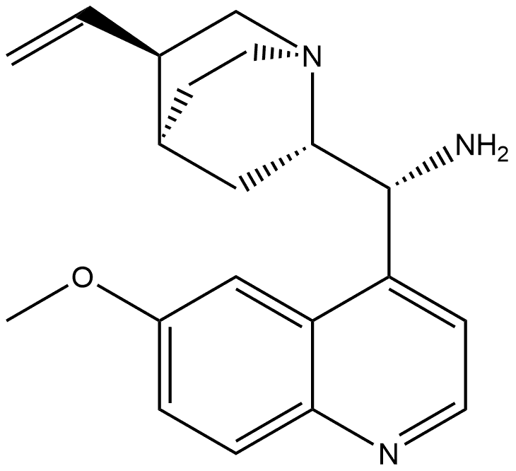 Cinchonan-9-amine, 6'-methoxy-, (8α,9R)- 구조식 이미지