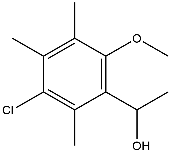 3-Chloro-6-methoxy-α,2,4,5-tetramethylbenzenemethanol Structure