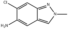 6-chloro-2-methyl-2H-indazol-5-amine 구조식 이미지