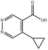 5-cyclopropylpyridazine-4-carboxylic acid Structure