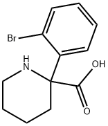 2-Piperidinecarboxylic acid, 2-(2-bromophenyl)- Structure