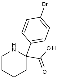 2-Piperidinecarboxylic acid, 2-(4-bromophenyl)- Structure